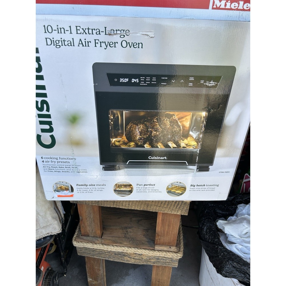 Cuisinart CTOA-110PC 10-in-1 XL Digital Air Fryer Toaster Oven Open Box